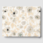 Poppies Rental Guest Book Waterverf Pattern Gastenboek (Achterkant)