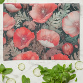 Poppies rood theedoek (Gevouwen)