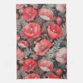 Poppies rood theedoek (Verticaal)