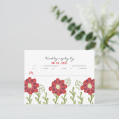 Poppies - RSVP Kaartje (Staand voorkant)