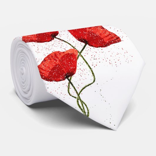 Poppies spangles stropdas (Opgerold)