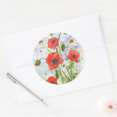 'Poppies' Sticker (Envelop)