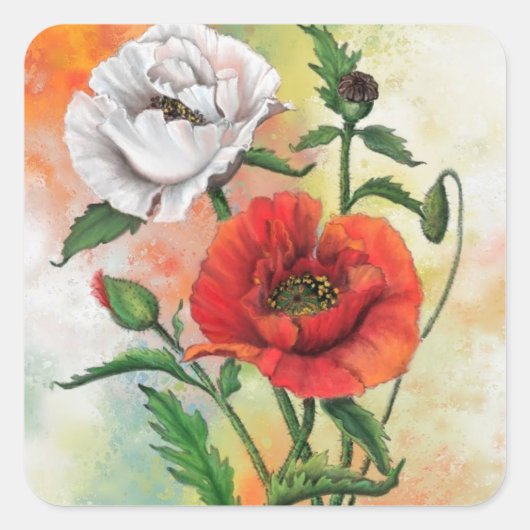 Poppies Stickers (Voorkant)
