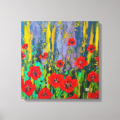Poppies stretched canvas Print (Voorkant)