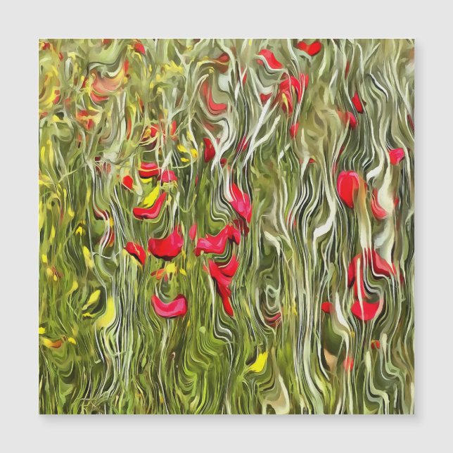 Poppies Surrealistische Abstracte kunst (Voorkant)