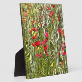 Poppies Surrealistische Abstracte kunst Fotoplaat (Zijkant)