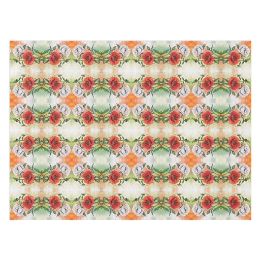 Poppies Tablecloth Tafelkleed (Voorkant (Horizontaal))