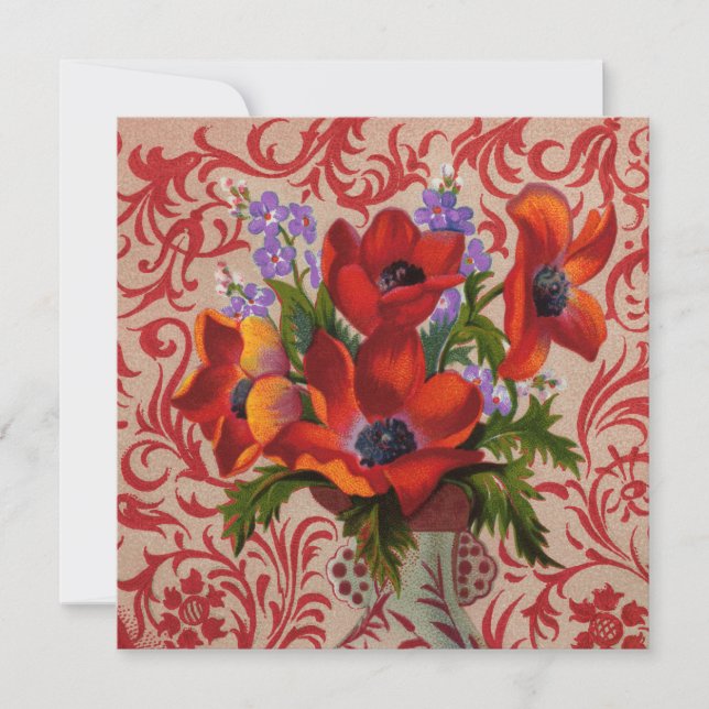 Poppies Uitnodigingen (Voorkant)