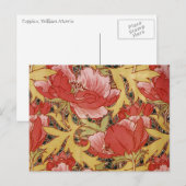 Poppies van William Morris Briefkaart (Voorkant / Achterkant)