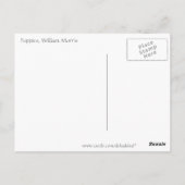 Poppies van William Morris Briefkaart (Achterkant)