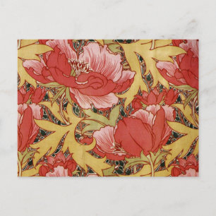 Poppies van William Morris Briefkaart