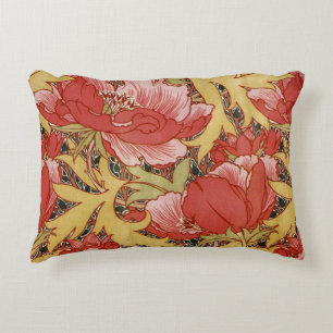 Poppies van William Morris Decoratief Kussen