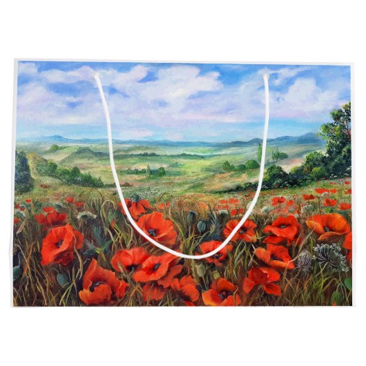 Poppies Veldlandschapsolie Groot Cadeauzakje (Achterkant)