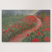 Poppies voor het Storm Legpuzzel (Horizontaal)