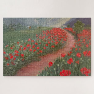 Poppies voor het Storm Legpuzzel