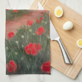 Poppies voor het Storm Theedoek (Quarter Fold)