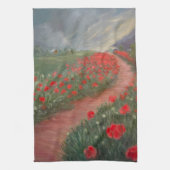 Poppies voor het Storm Theedoek (Verticaal)