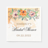 Poppies vrijgezellenfeesten servetten (Voorkant)