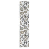 Poppies Waterverf Bloemendecor Korte Tafelloper (Voorkant)