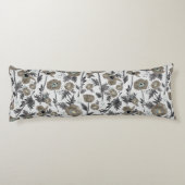 Poppies Waterverf Bloemendecor Lichaamskussen (Achterkant)