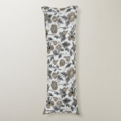 Poppies Waterverf Bloemendecor Lichaamskussen (Voorkant Verticaal)