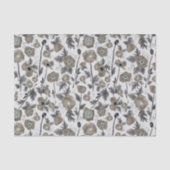 Poppies Waterverf bloemenpatrooncadeau Tissuepapier (Voorkant)