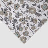 Poppies Waterverf bloemenpatrooncadeau Tissuepapier (Detail)