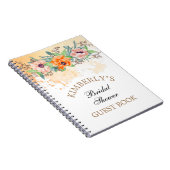 Poppies Waterverf Floral - Speciaal Guest Book Notitieboek (Rechterzijde)