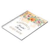 Poppies Waterverf Floral - Speciaal Guest Book Notitieboek (Linkerzijde)
