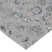 Poppies Waterverf Patroon Decor Korte Tafelloper (Hoek)