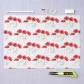 Poppies waterverf rode bloemen bloembloemen tissuepapier (Craft)
