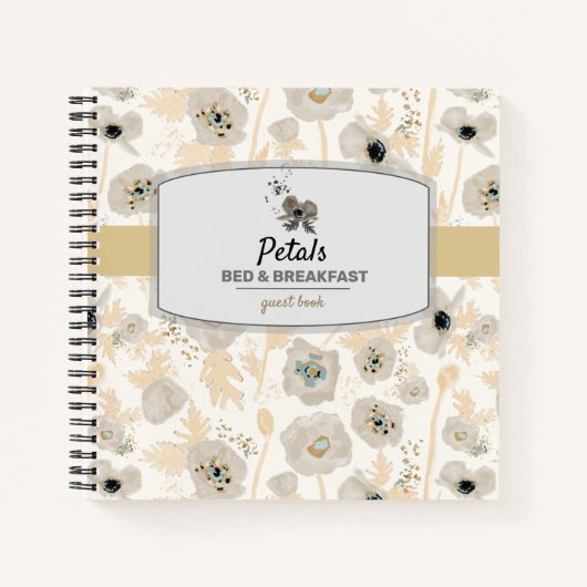 Poppies Waterverf Vacation Rental Guest Book Notitieboek (Voorkant)
