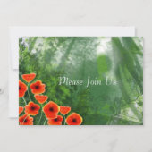 Poppies Wedding Invitation Kaart (Voorkant)