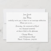 Poppies Wedding Invitation Kaart (Achterkant)