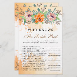 Poppies wie kent de bruid het beste spel