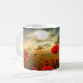 Poppies zonsondergang mok (Voorkant links)