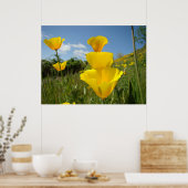 POPPIËT Oranje papaverbloemen Kunstkunst Prints om (Keuken)