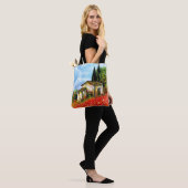 POPPIËTEN IN TAALLANDSCAPE Red Flower Fields Tote Bag (Op model)