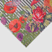 POPPIËTEN MET ZWARTE STRIPEN, tissuepapier (Detail)