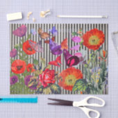 POPPIËTEN MET ZWARTE STRIPEN, tissuepapier (Craft)