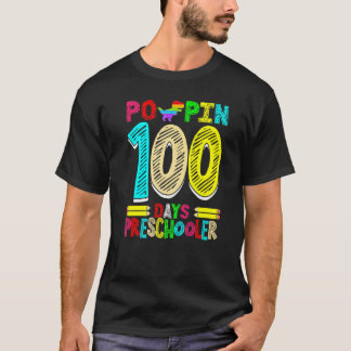 Poppin 100 dagen kleuter Dinosaur Nursery Schoo T-shirt