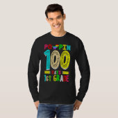 Poppin 100 Days 1st Grade Dinosaur Primary School  T-shirt (Voorkant volledig)