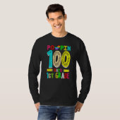 Poppin 100 Days 1st Grade Dinosaur Primary School  T-shirt (Voorkant volledig)