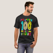 Poppin 100 Days 1st Grade Dinosaur Primary School  T-shirt (Voorkant volledig)