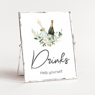 Poppin' Baby Bottles Baby shower Drinken Poster