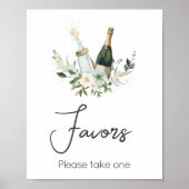 Poppin' Baby Bottles Baby shower Favors Poster (Voorkant)