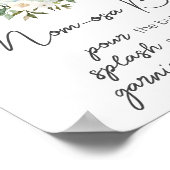 Poppin' Baby Bottles Baby shower Mom Osa Bar Poster (Hoek)