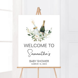 Poppin' Baby Bottles Baby shower Welkom Poster