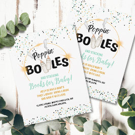 Poppin' Bottles and Stacking Books for Baby Card Notitiekaartje