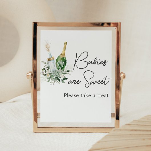 Poppin' Bottles Baby shower Baby's zijn zoet Poster